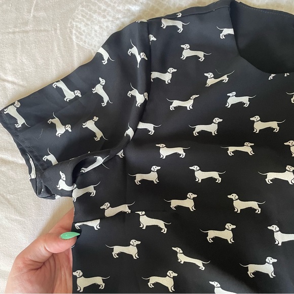 Dachshund print blouse - Picture 4 of 5
